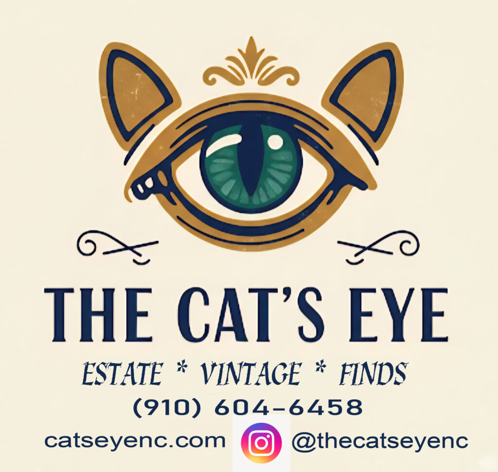 cats eye vintage thrift estate consignment store logo wilmington nc